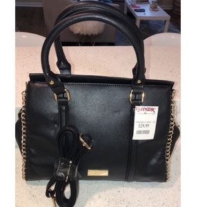 Black and gold purse.